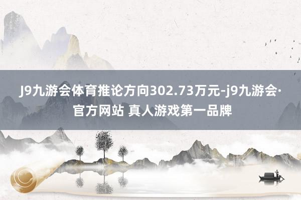 J9九游会体育推论方向302.73万元-j9九游会· 官方网站 真人游戏第一品牌