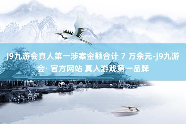 J9九游会真人第一涉案金额合计 7 万余元-j9九游会· 官方网站 真人游戏第一品牌